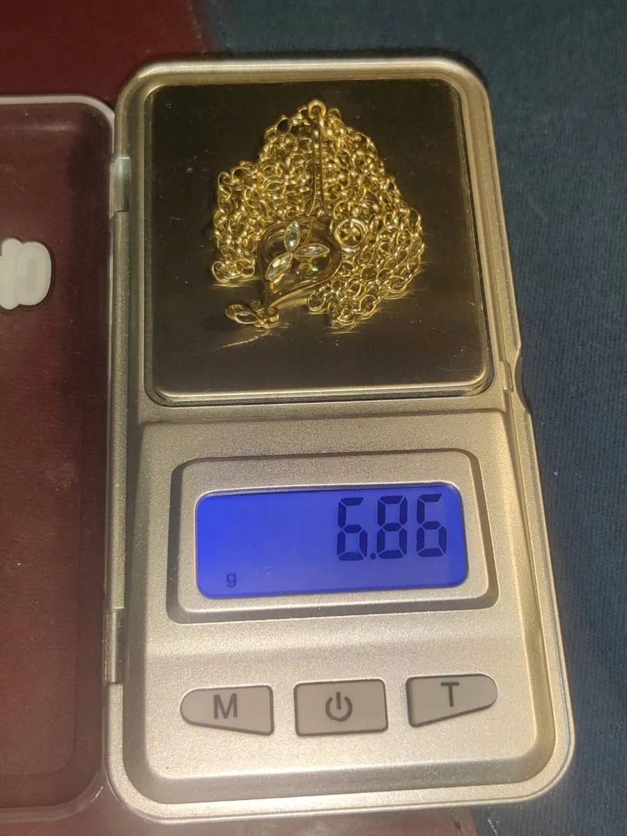 VICTORIAN BLUE SAPPHIRES, 9CT Gold 6.86g Necklace - Image 2