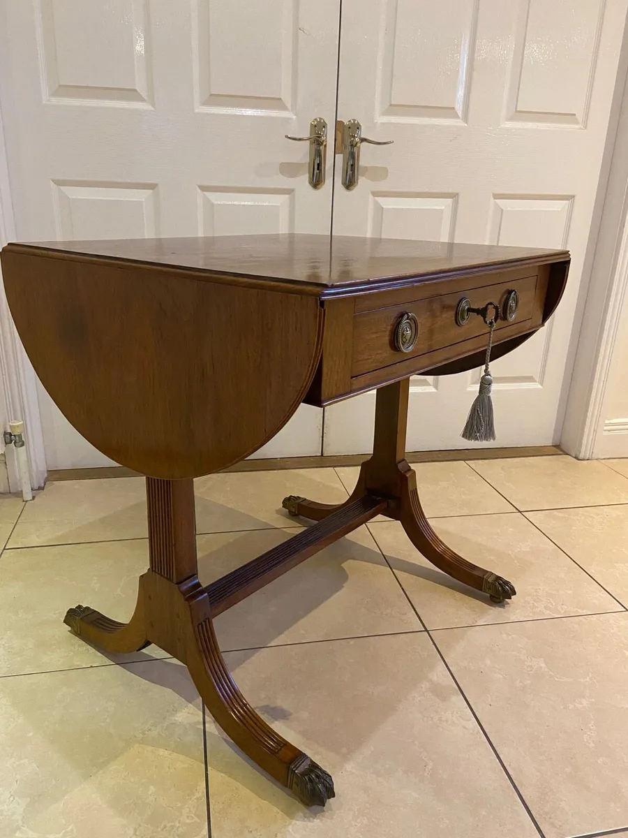 Regency D shaped Sofa table - Image 1