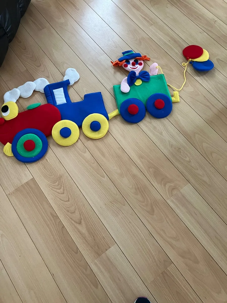 Nursery wall hanging design and toy characters - Image 1