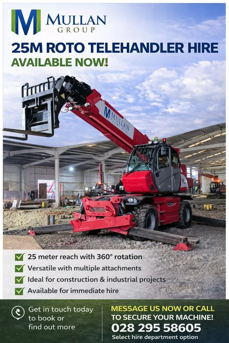 Roto Telehandler Hire @ Mullan Plant - Image 2