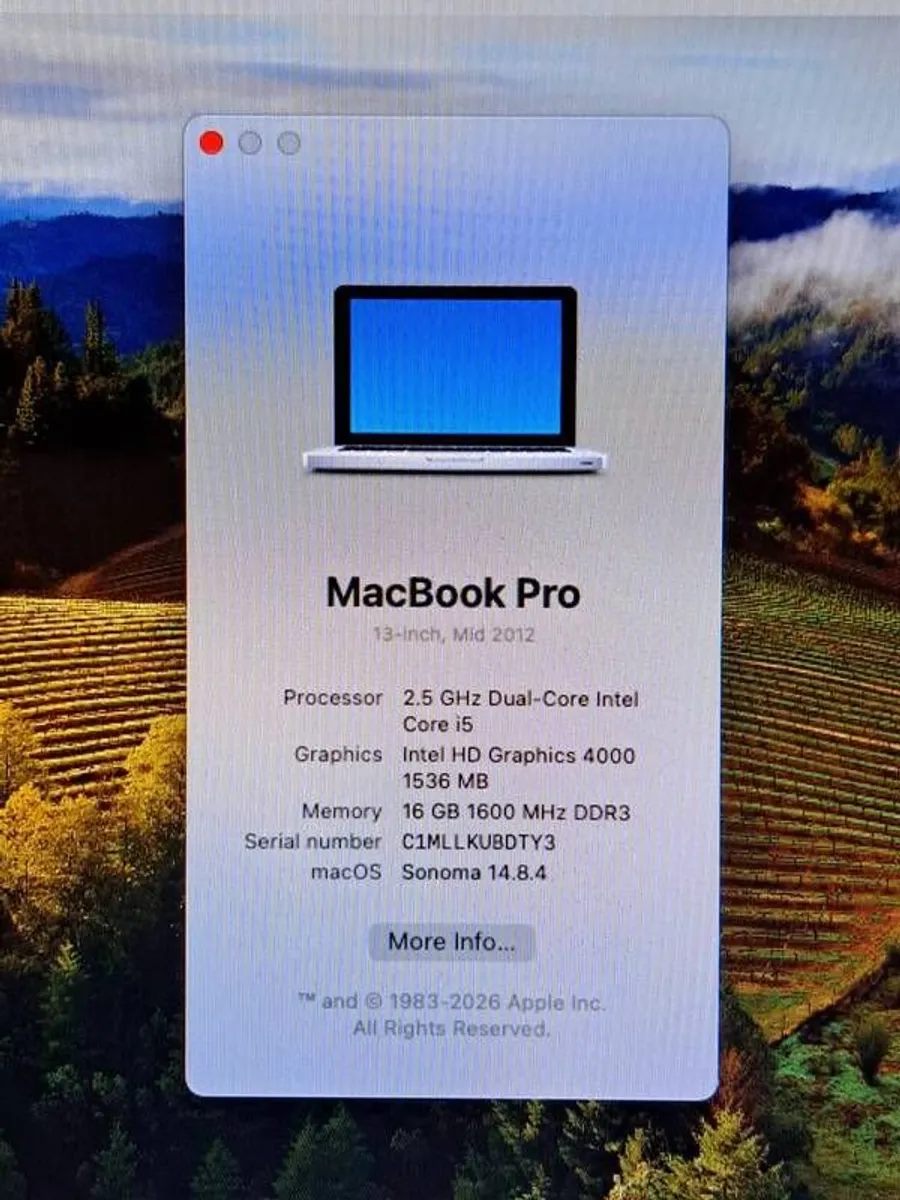 Macbook Pro SSD 16Gb RAM - Image 2