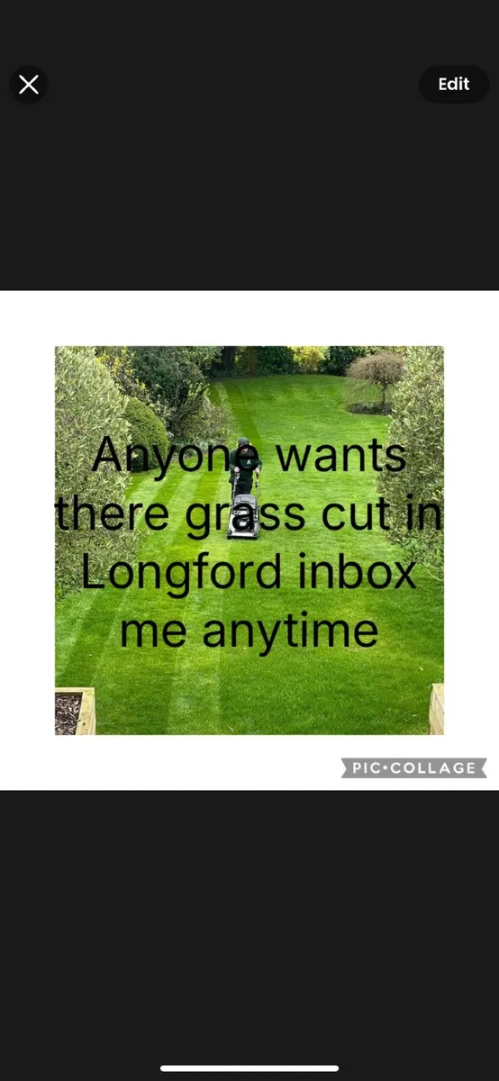 Anyone wants there grass cut in Longford inbox me