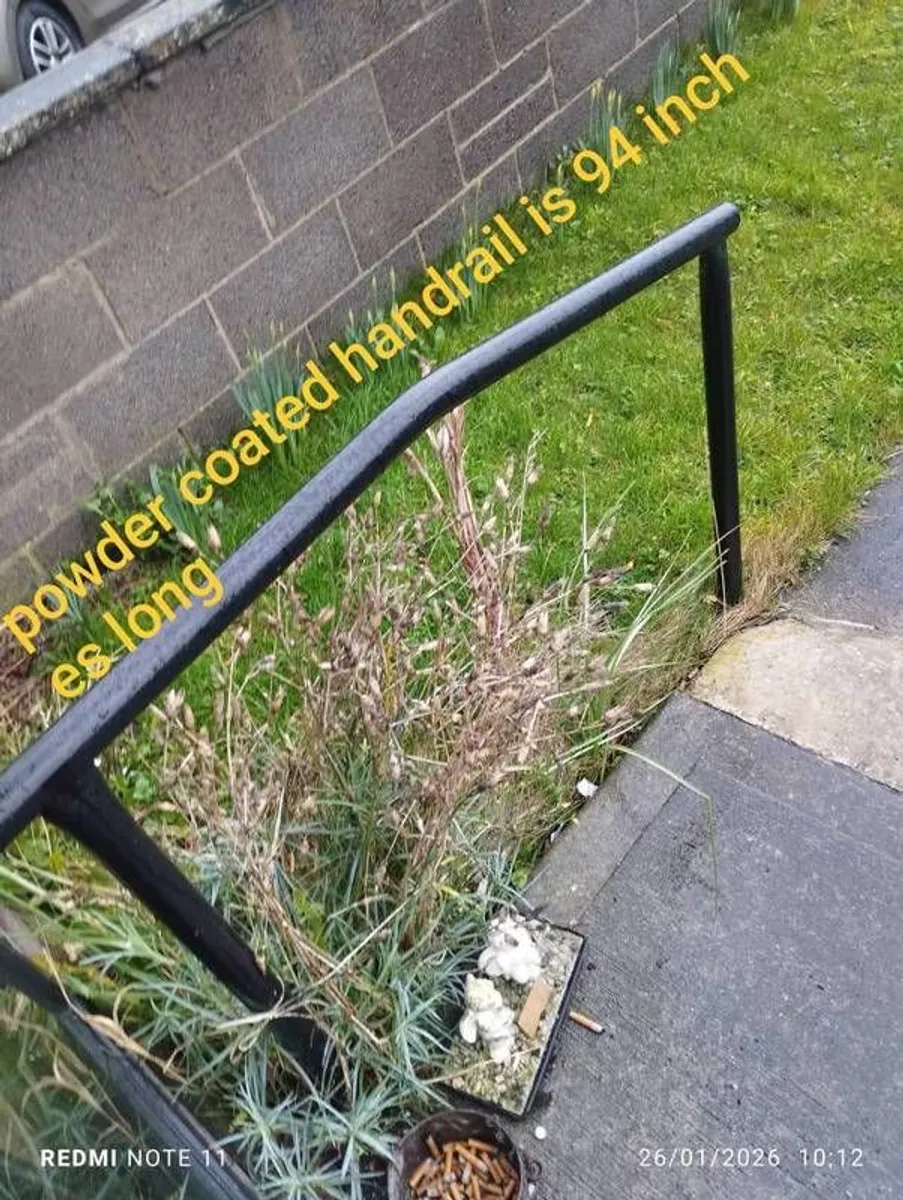 Power coated outside safety handrails - Image 1