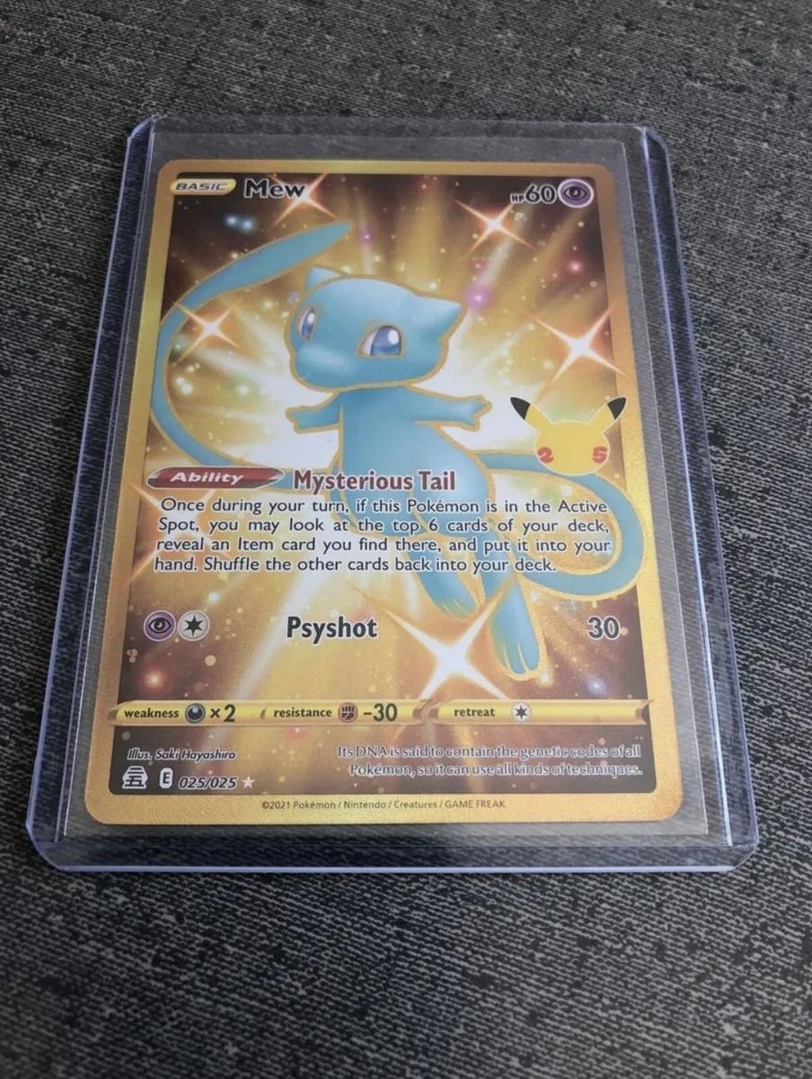 Mew 025/025 Gold Pokemon Celebrations 25th Anniver - Image 2