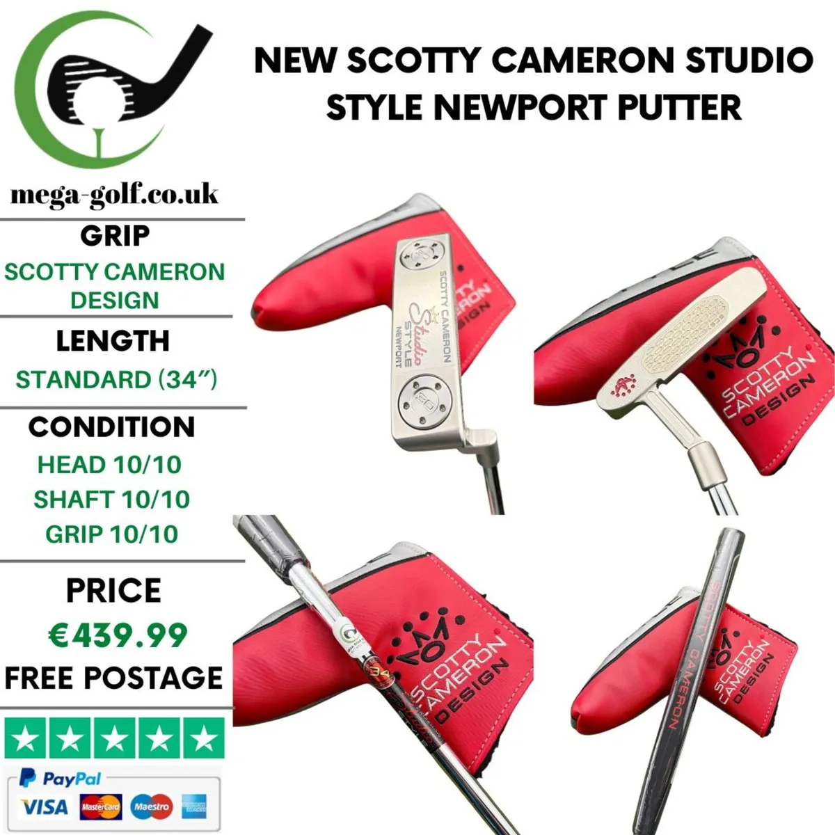 New Scotty Cameron Studio Style Newport Putter - Image 1