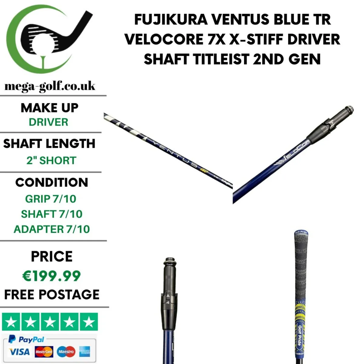 Fujikura Ventus Blue TR Velocore 7X X-Stiff Driver - Image 1