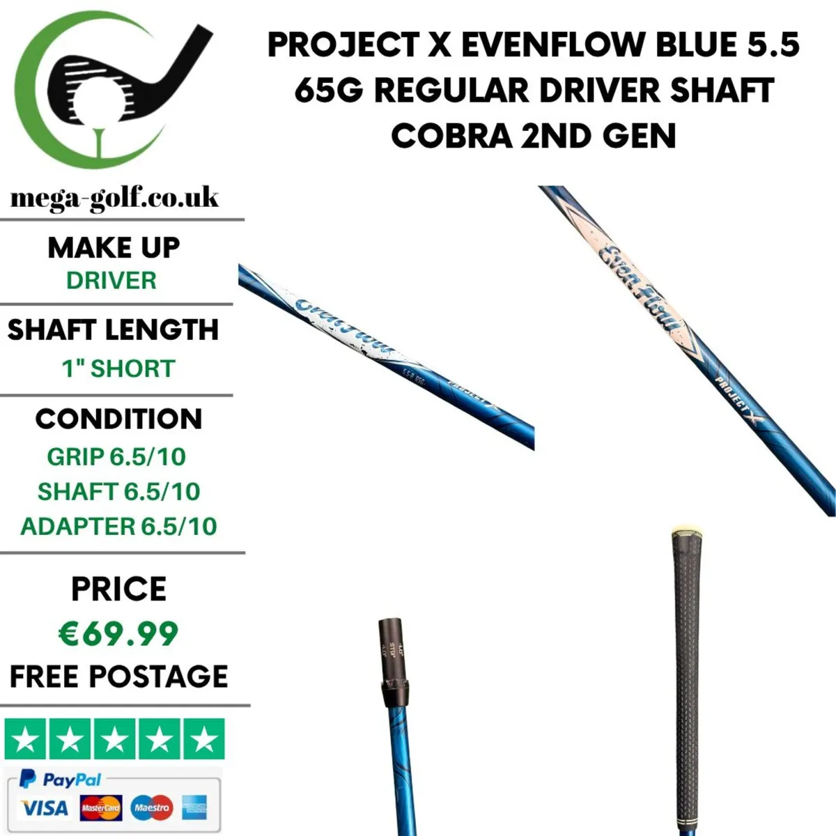 Project X Evenflow Blue 5.5 65G Regular Driver - Image 1