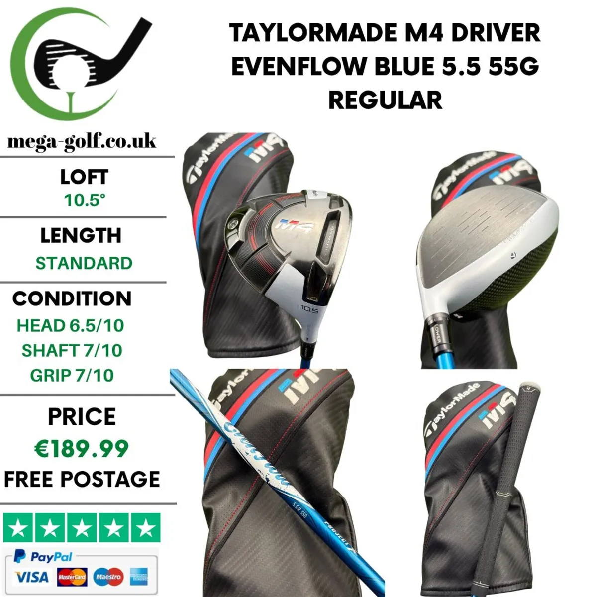 Taylormade M4 Driver / 10.5° / Regular - Image 1
