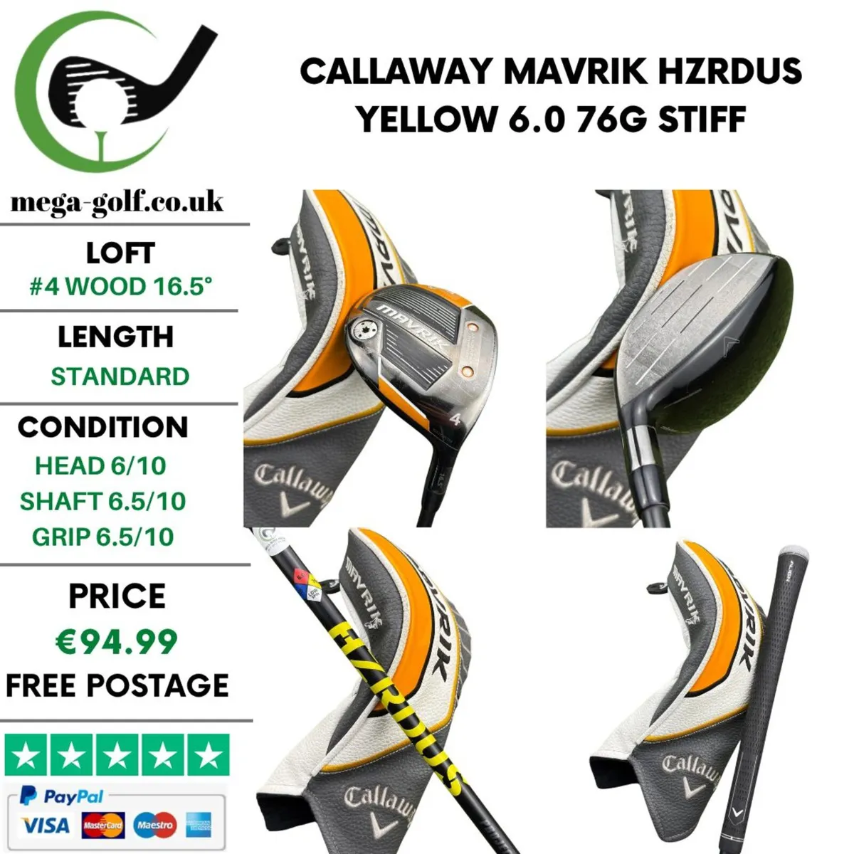 Callaway Mavrik #4 Wood 16.5° / Stiff - Image 1