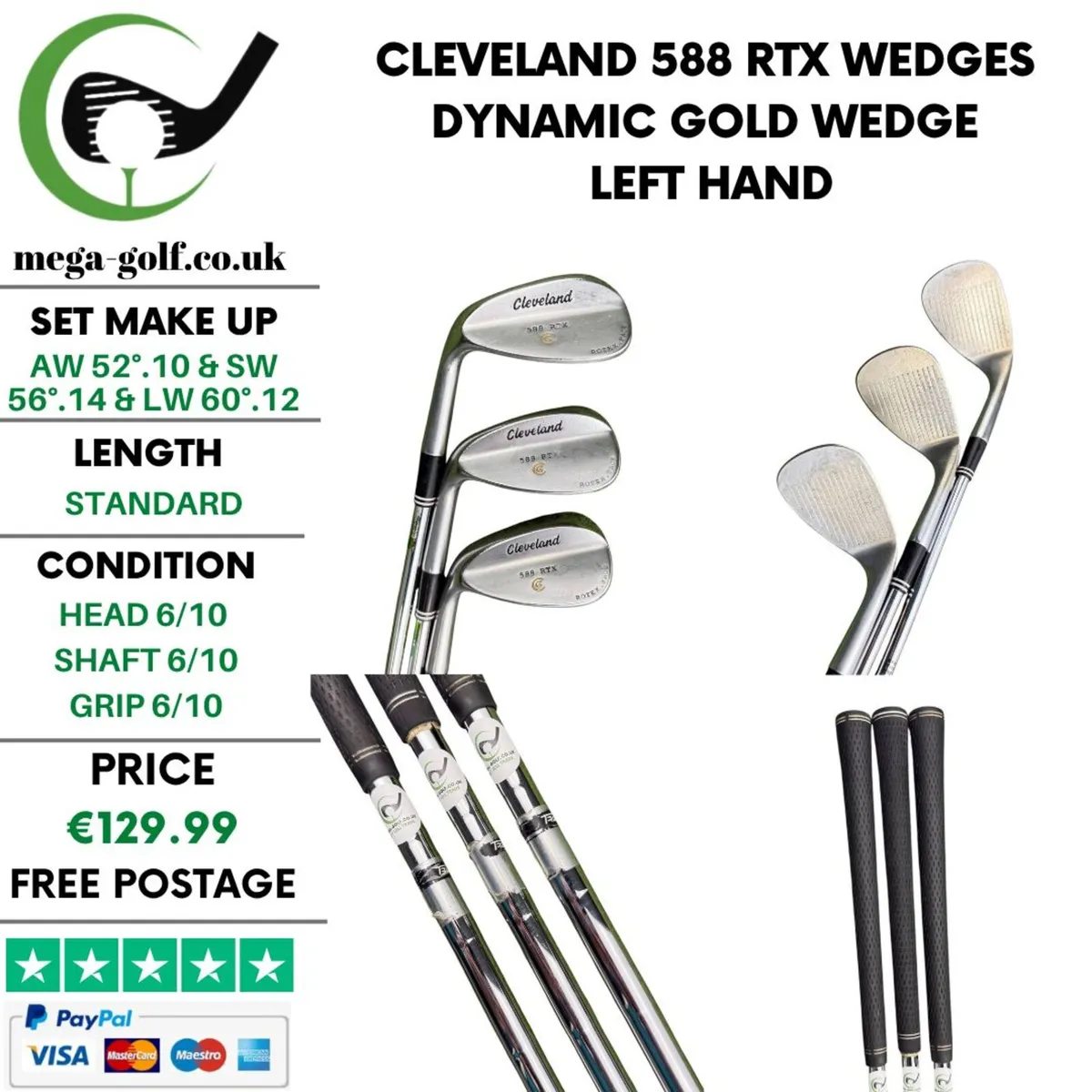 Cleveland 588 RTX Wedges Sets / Left Hand - Image 1