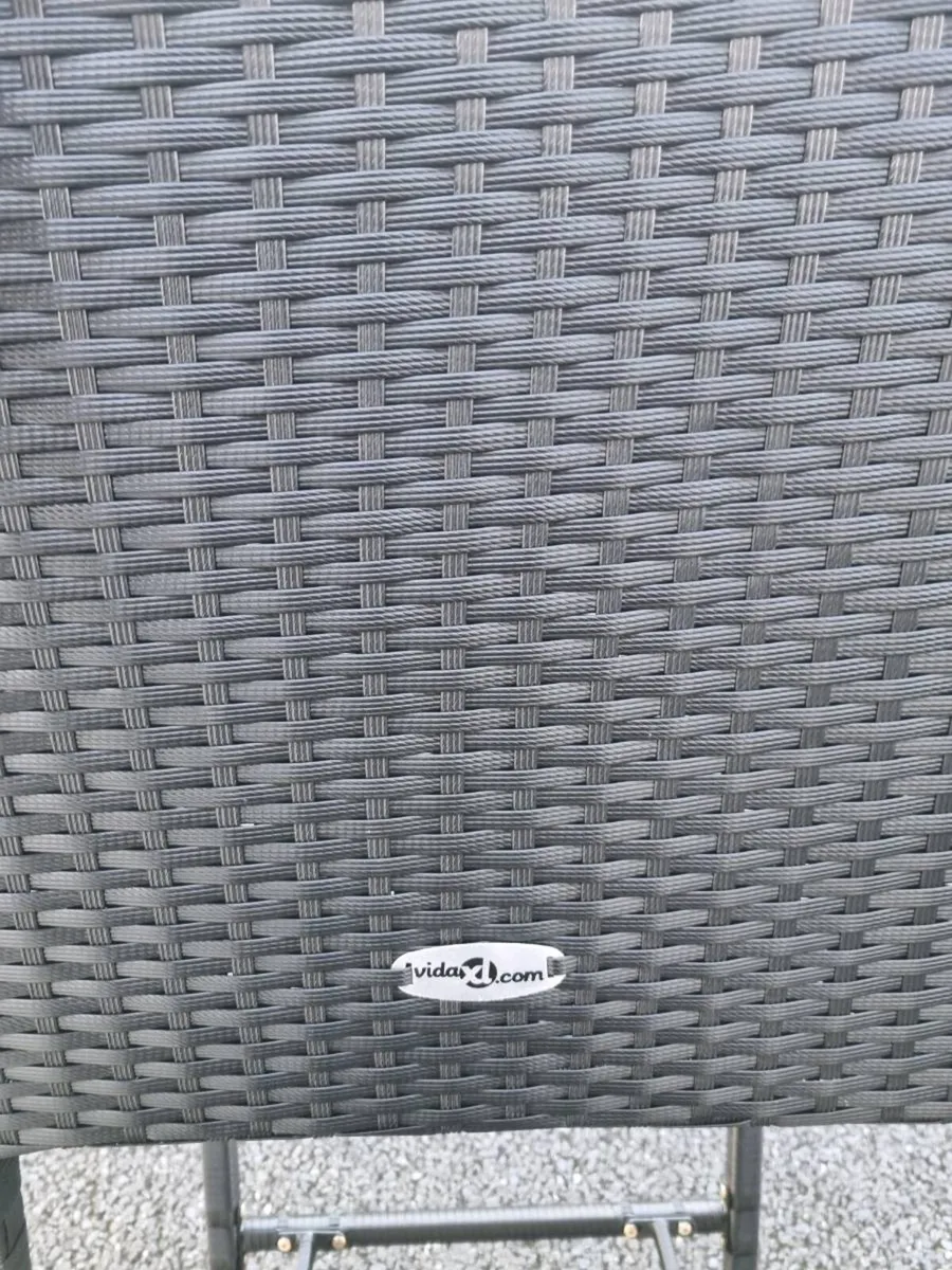 Bar Stools black rattan - Image 4