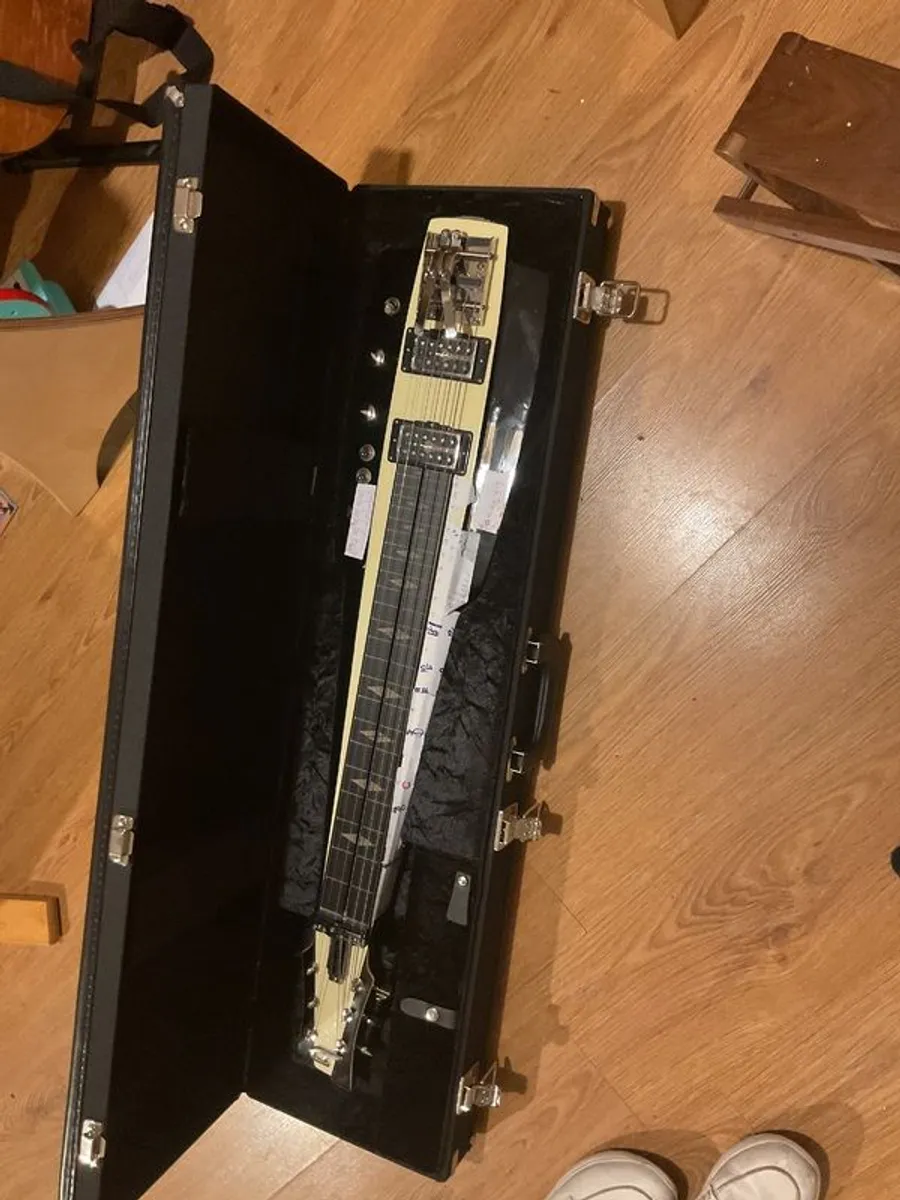 Dusenberg lapsteel guitar with robust case - Image 1