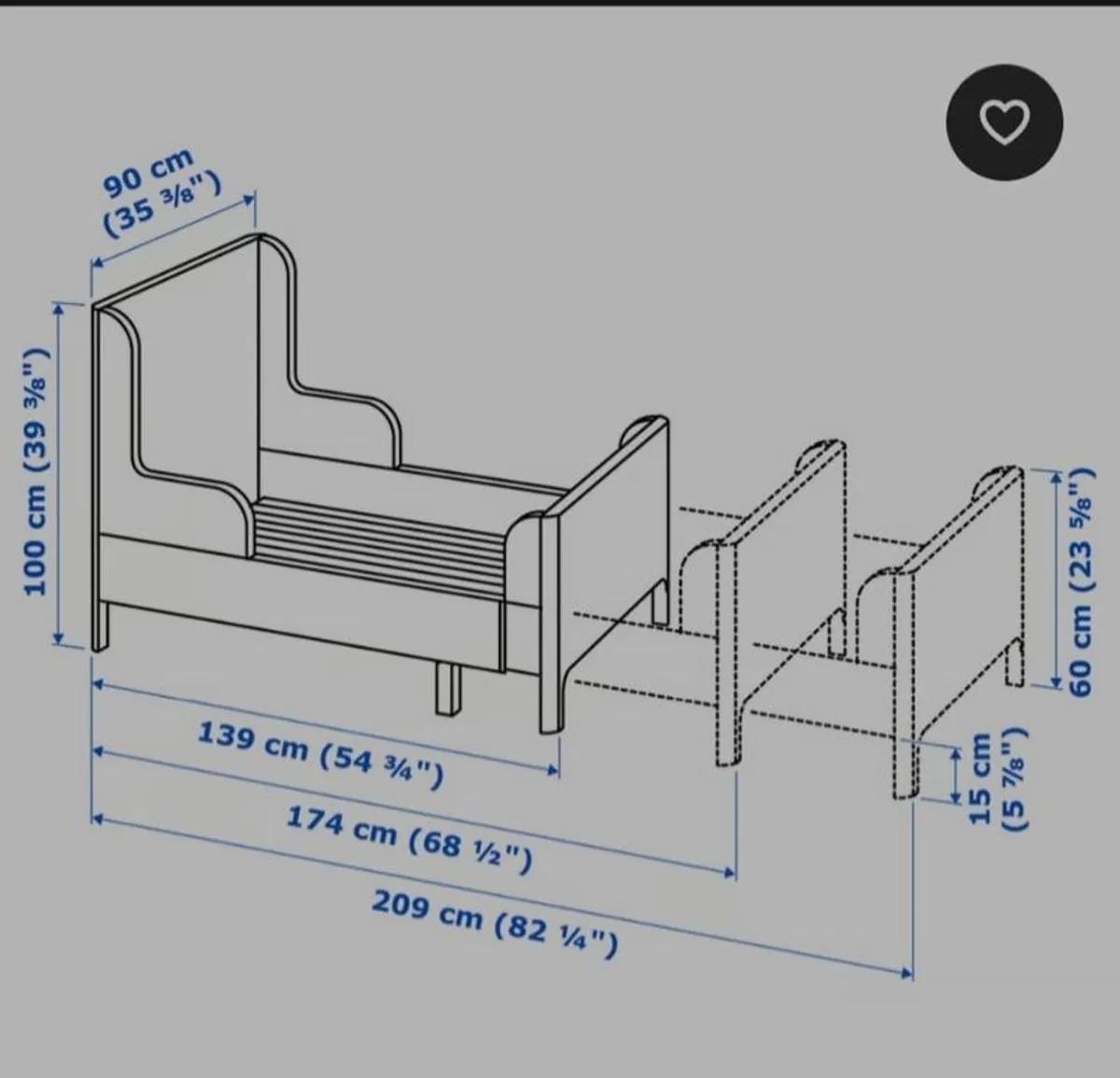 Childs IKEA extendable beds - Image 2