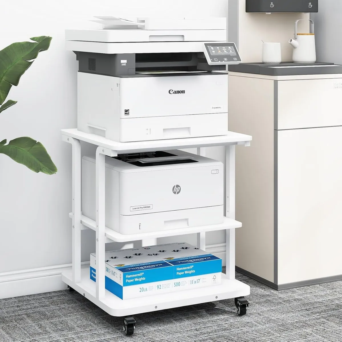 3-Tier Movable Laser Printer Cart Large Machine - Image 1