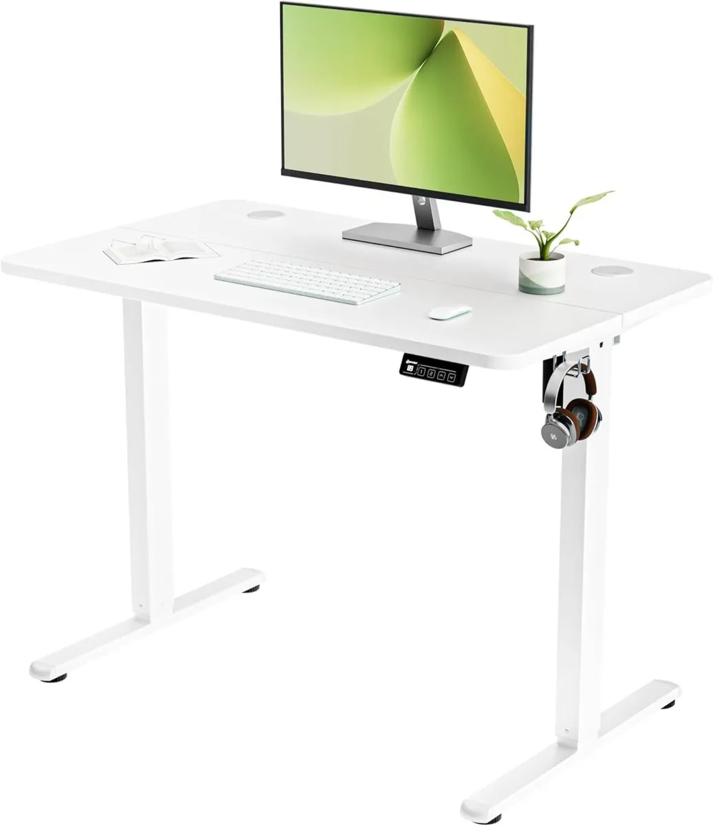 Small Standing Desk 100x60cm Height Adjustable - Image 1
