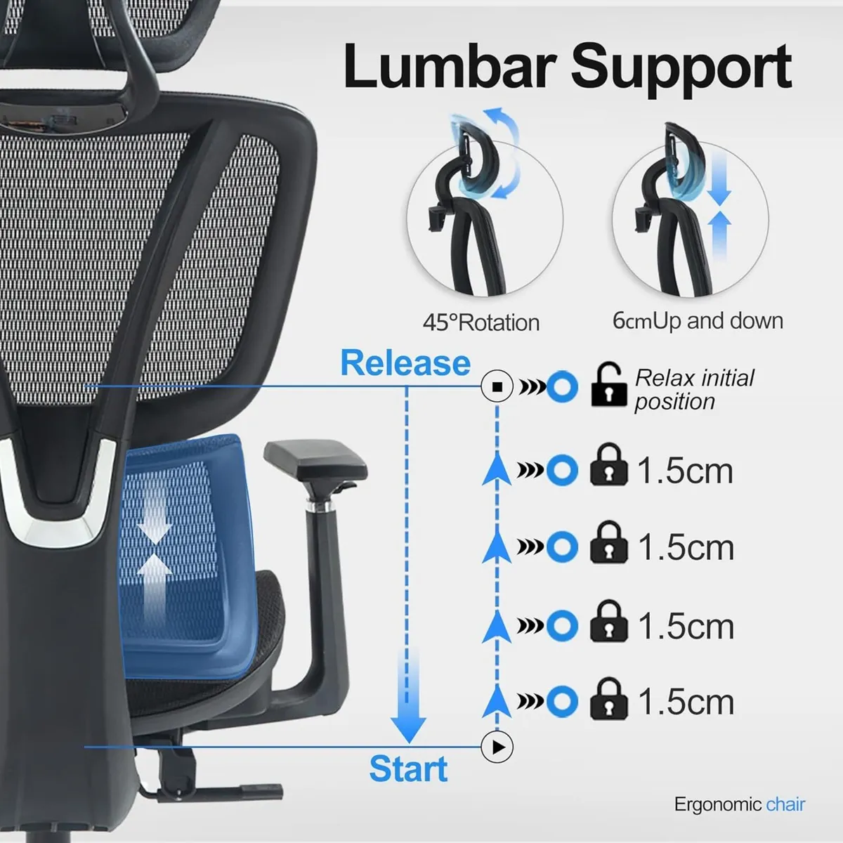 Ergonomic Office Chair with Adjustable Lumbar - Image 4