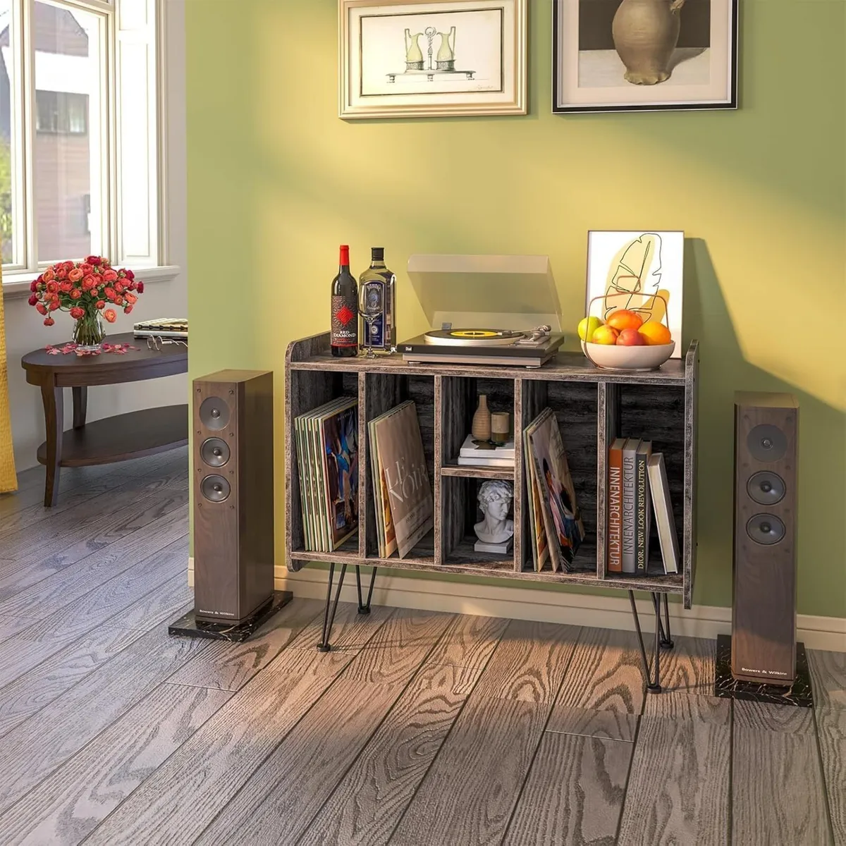 Record Player Stand VinylRecord Storage 3 Tier - Image 4