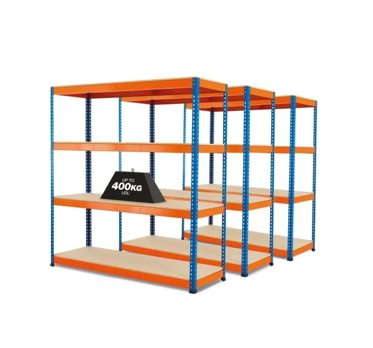 400kgs Heavy Duty Shelving Bays NEW - Image 2