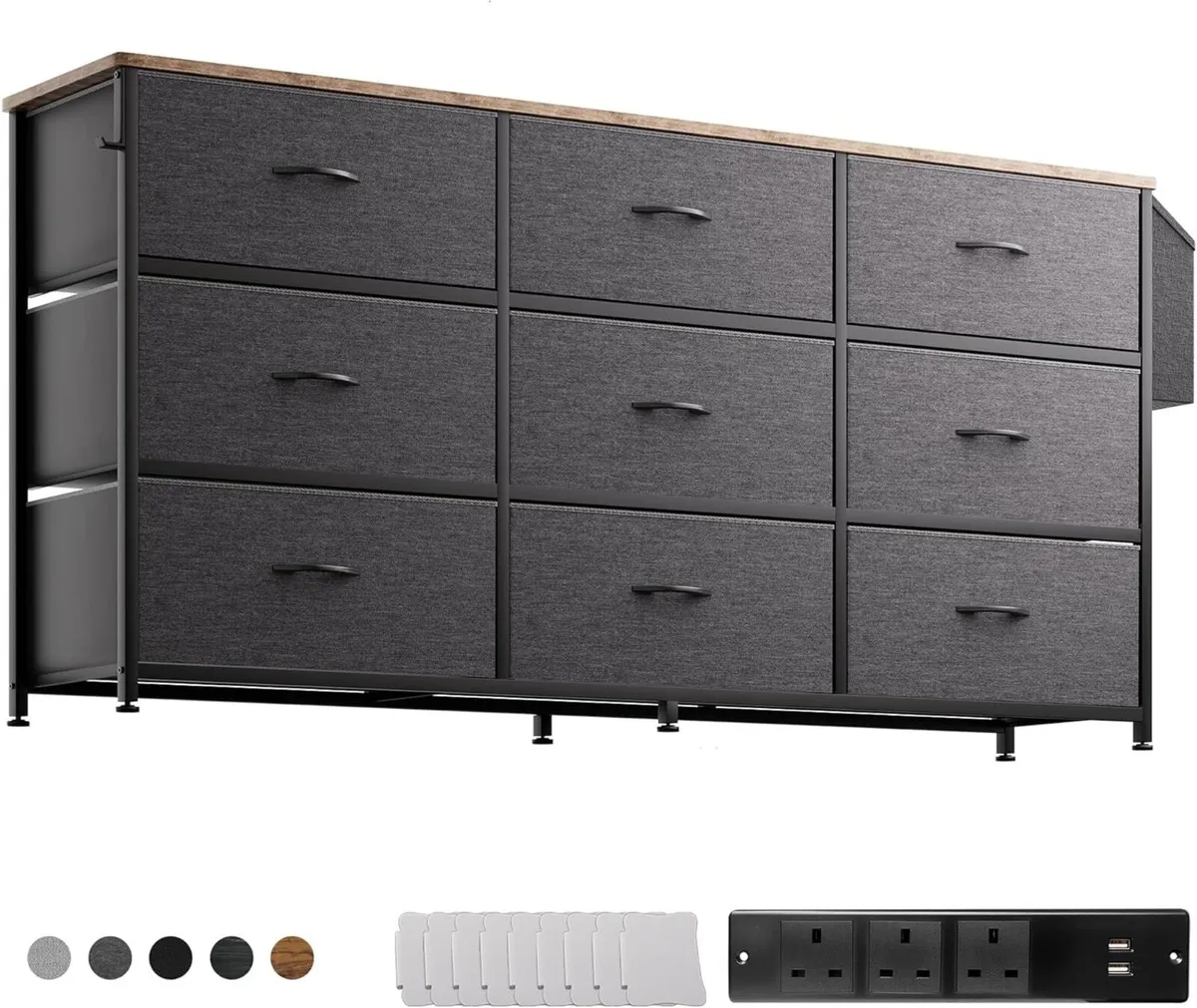 Fabric Chest of Drawers - Large TV Stand for - Image 1