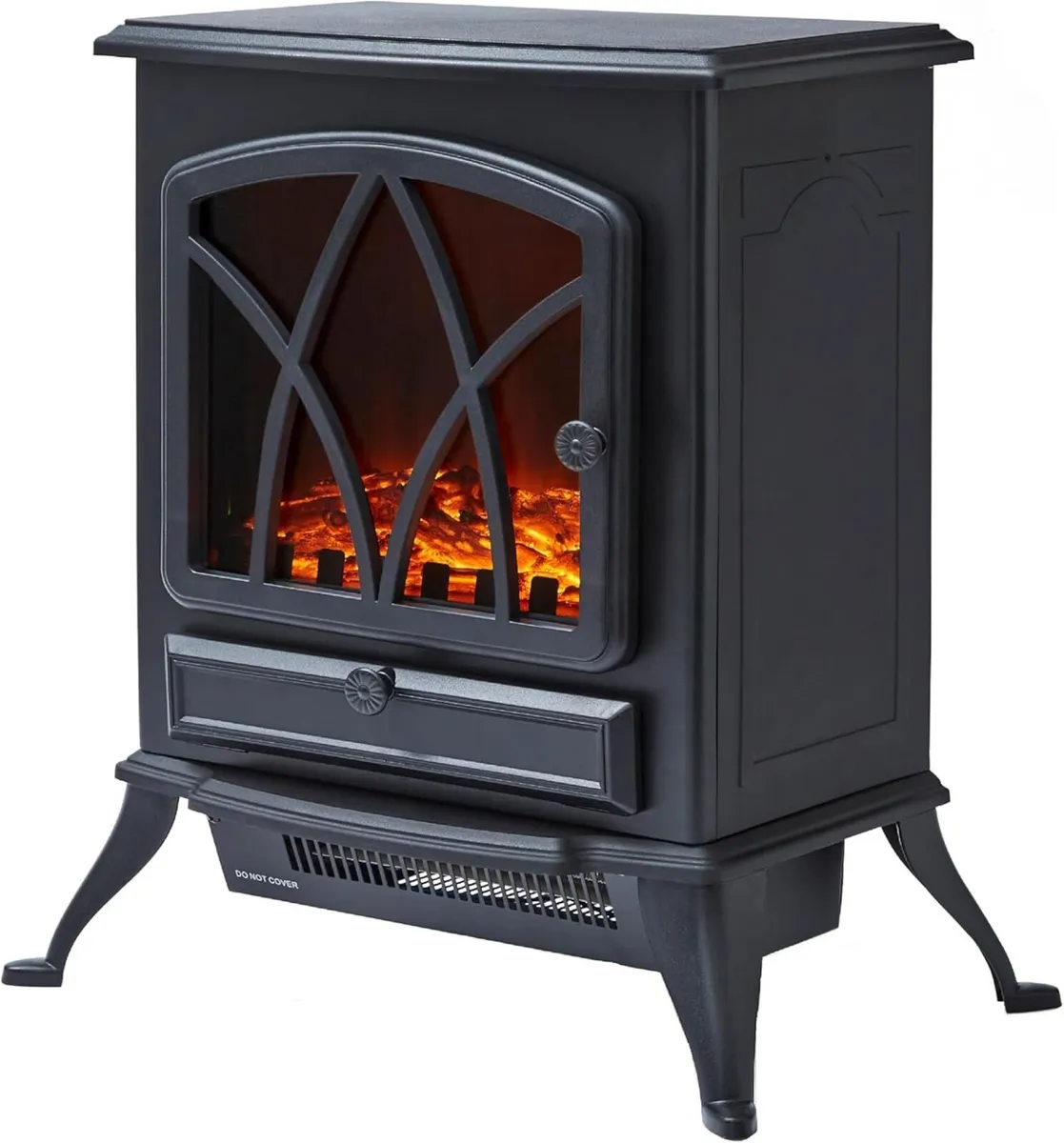 Stirling Portable Electric Fire Stove Heater with - Image 1