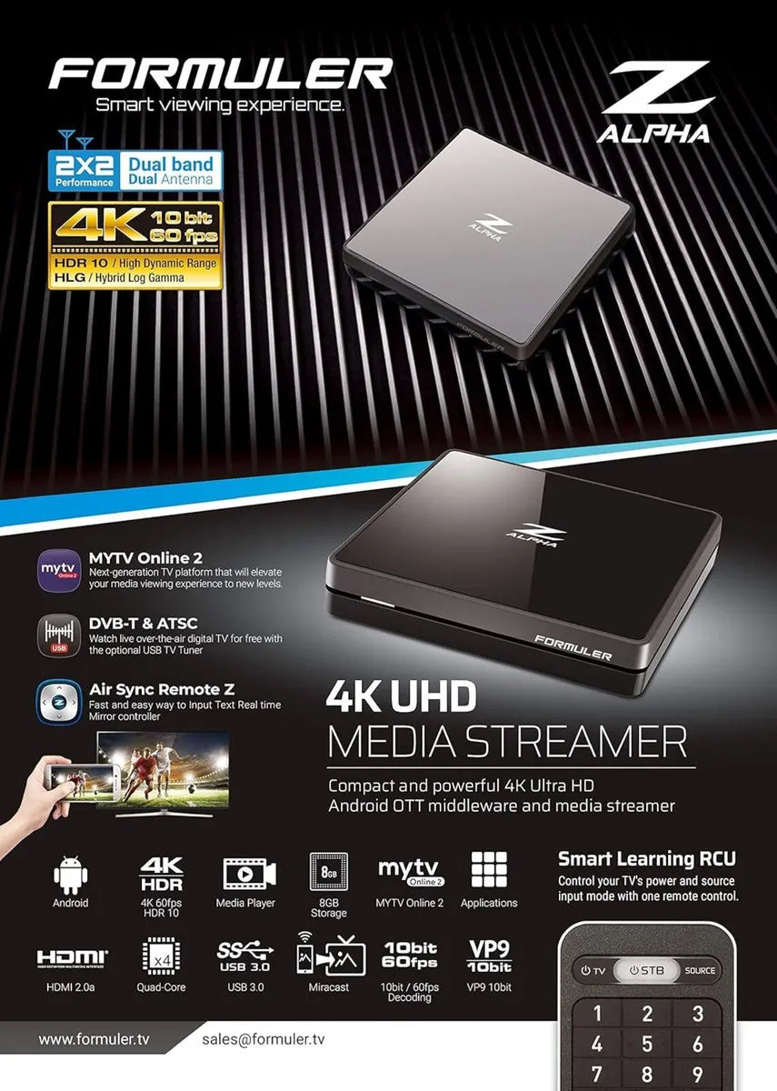 Formuler Z Alpha Android streaming TV box - Image 1