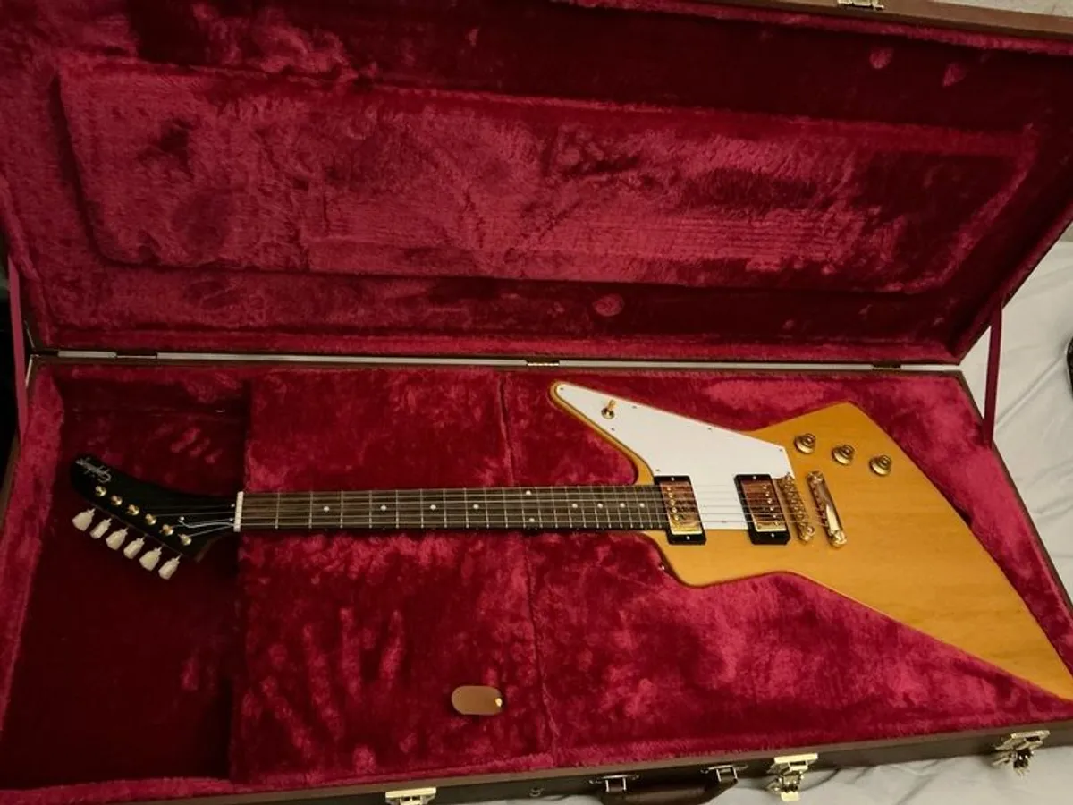 Epiphone '58 Korina Explorer inspired by Gibson Custom (2024) - Image 3