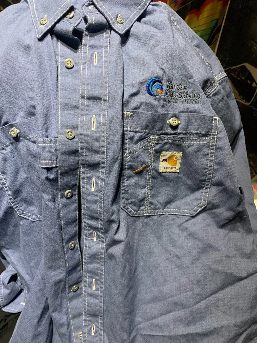 Vintage Carhartt shirt lager tall usa big - Image 1