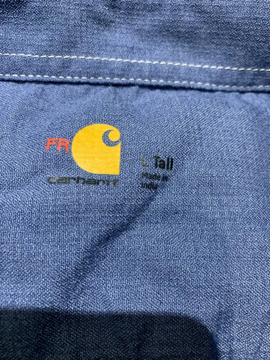 Vintage Carhartt shirt lager tall usa big - Image 4