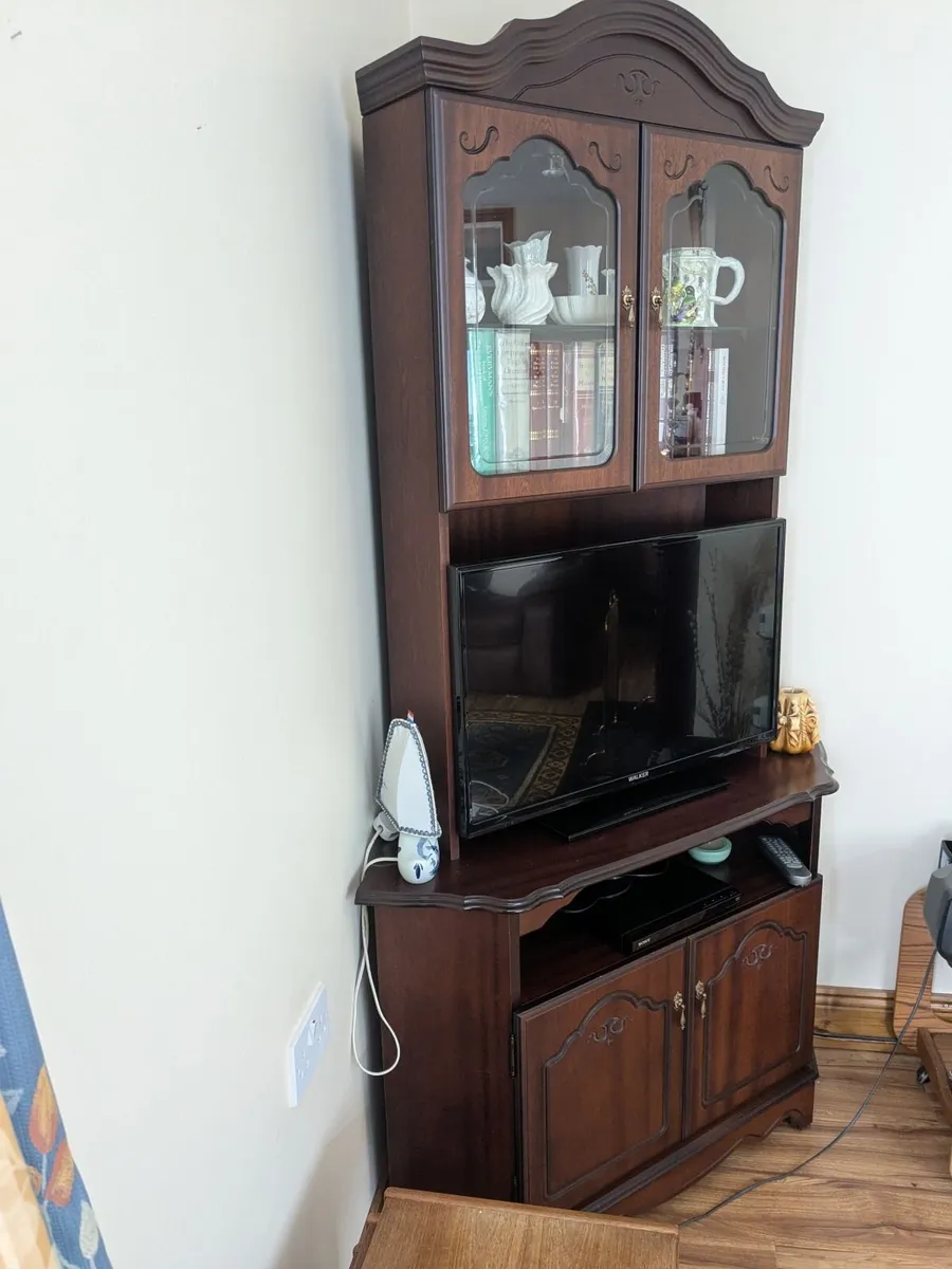 tv table and bookcase - Image 1