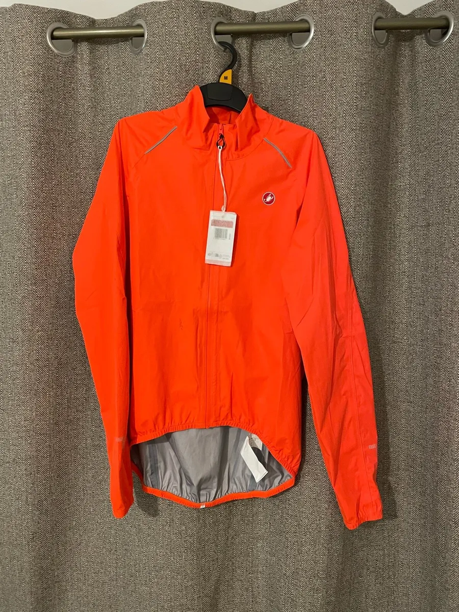 Castelli Emergency 3 Rain Jacket Large Orange - Image 1