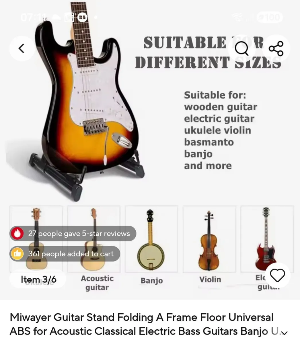 Guitar Floor Stands - Image 1