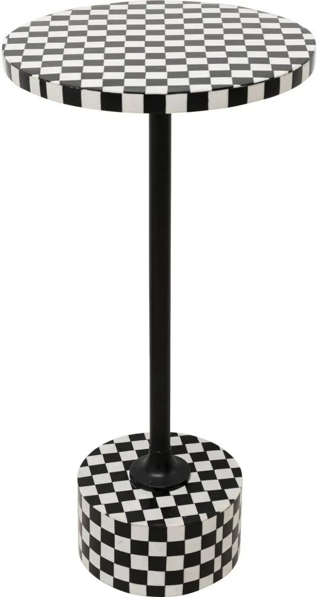 Design Side Table Domero Chess Black/White - Image 1