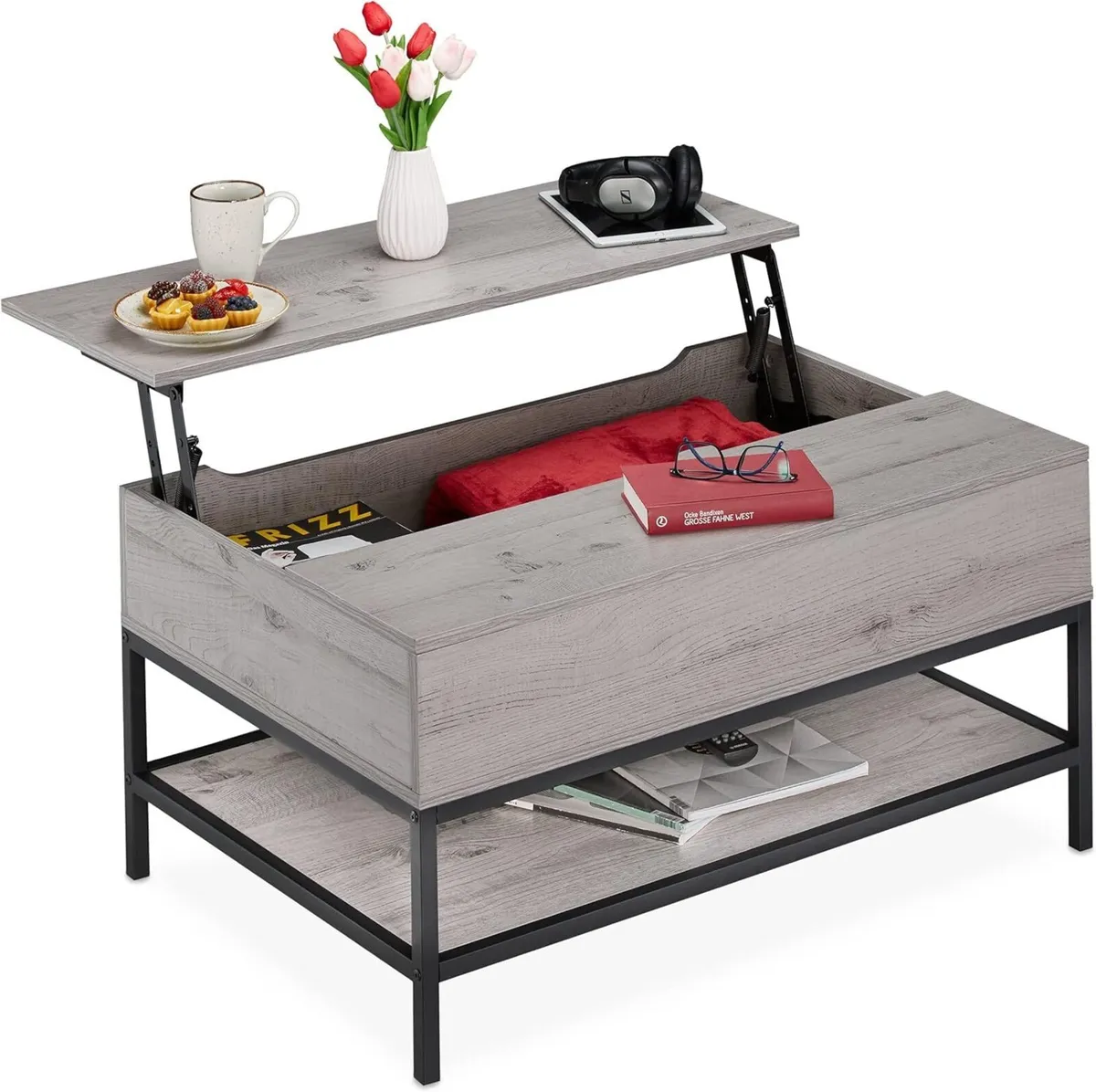 Coffee Table with Lift Top Living Room Storage - Image 1