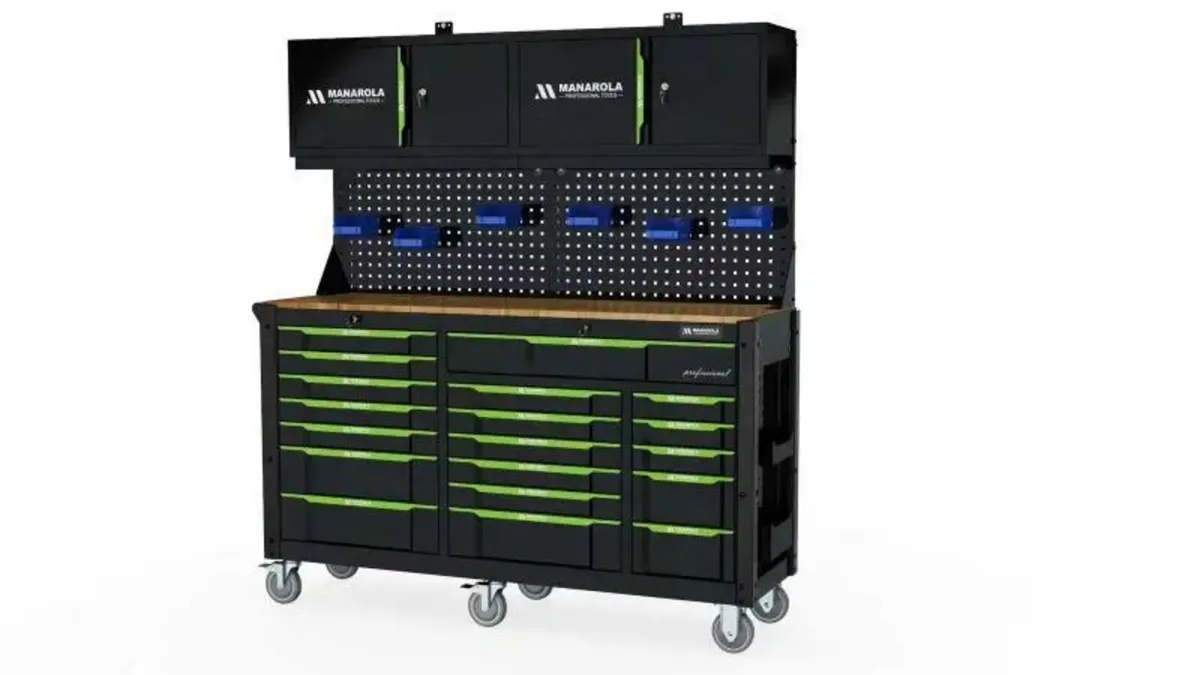 19 Drawer Tool Box Toolchest With Back Panel - Image 1