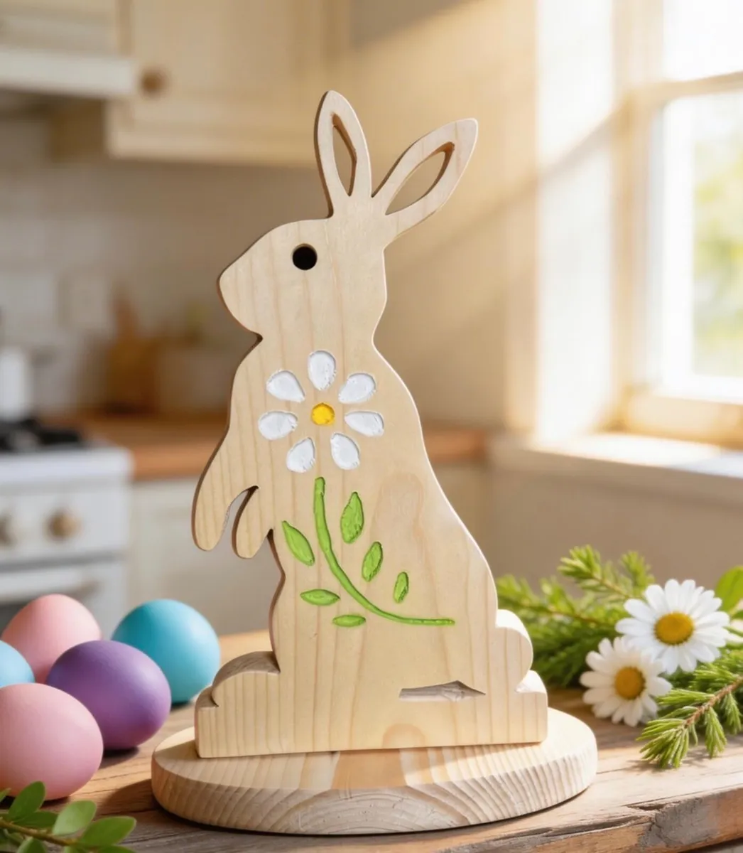 Easter Bunny Handmade Ornament - Image 2