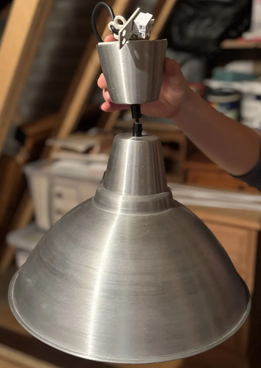 Set of 2 IKEA Metal Pendant Lamps - Image 1