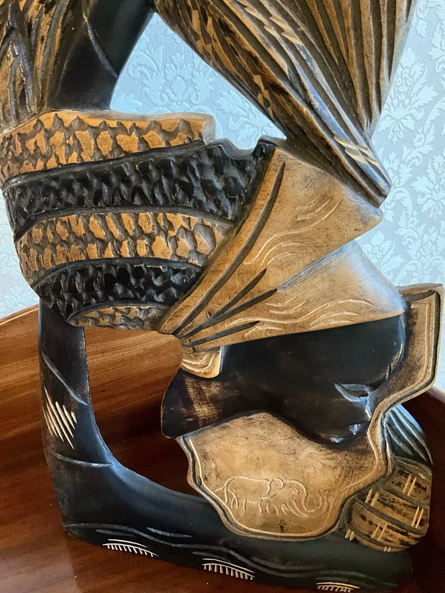 Set of Rare Vintage African Wooden Wall Hangings - Image 4