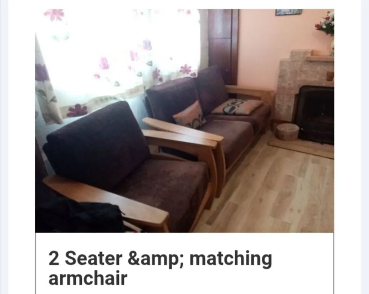 2 seater  + matching armchair