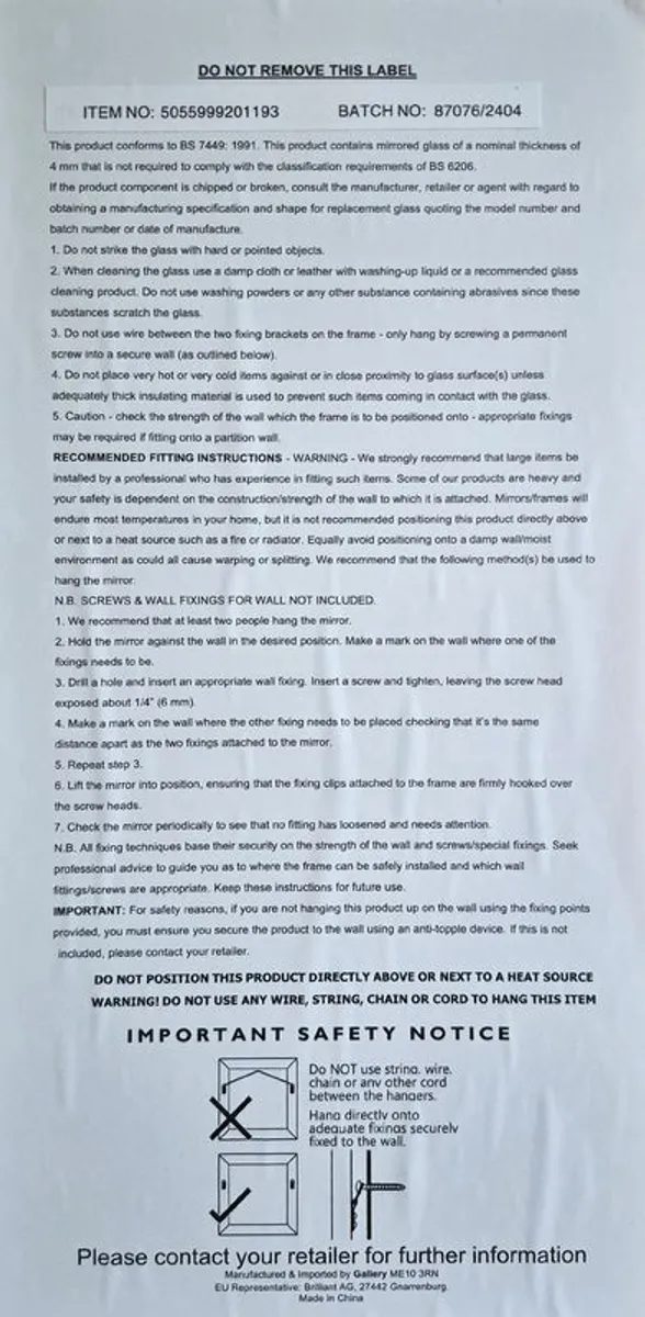 Mirror Wylie Brand New - Image 3