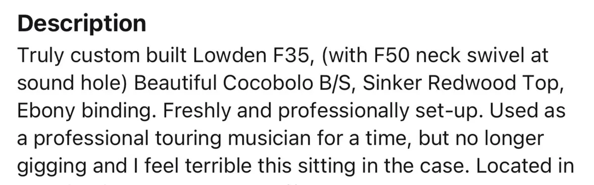 Lowden f35 custom - Image 4