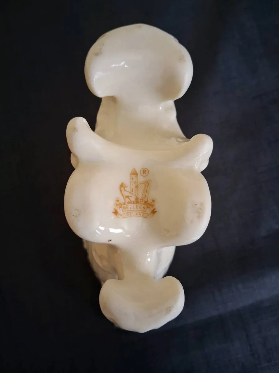 Belleek China Cornucopia Vase - Image 2