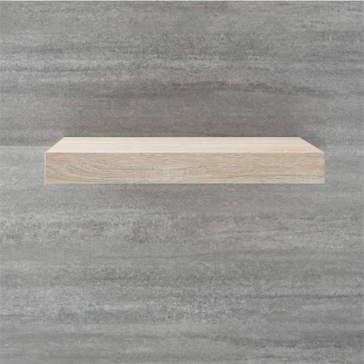 Wall Mounted 600mm Floating Shelf - Oak - Image 1