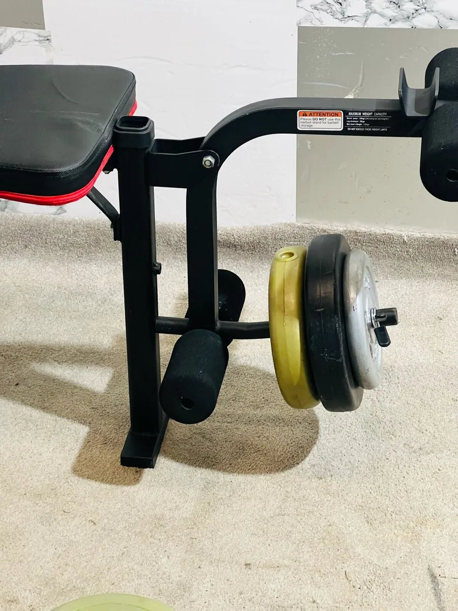 WEIGHT BENCH 60KG WEIGHTS STANDING PUNCH BAG - Image 4