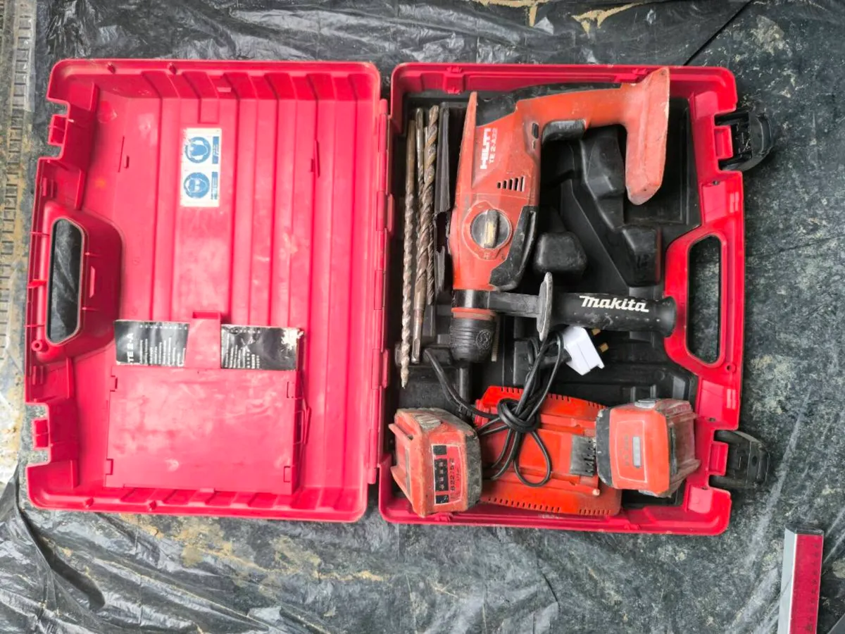 Hilti SDS drill Te 2 a22
2 batteries 5.2aH - Image 3