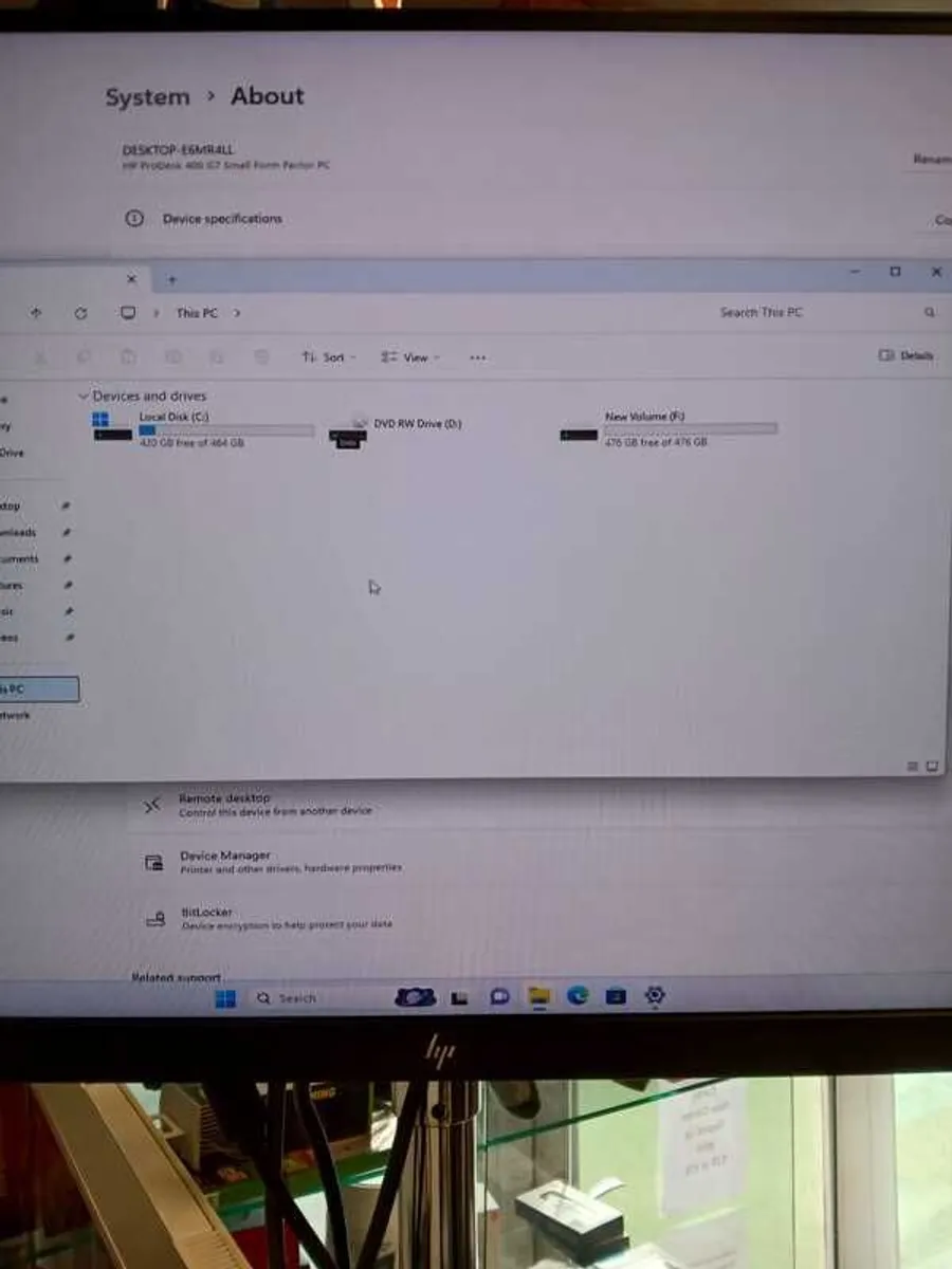Hp Prodesk 400 G7 Sff | I5-10500 3.10ghz | 16gb Ram 1tb Ssd (500gb+500gb) | Windows 11 Pro, Invidia Quadro P400 - Image 4