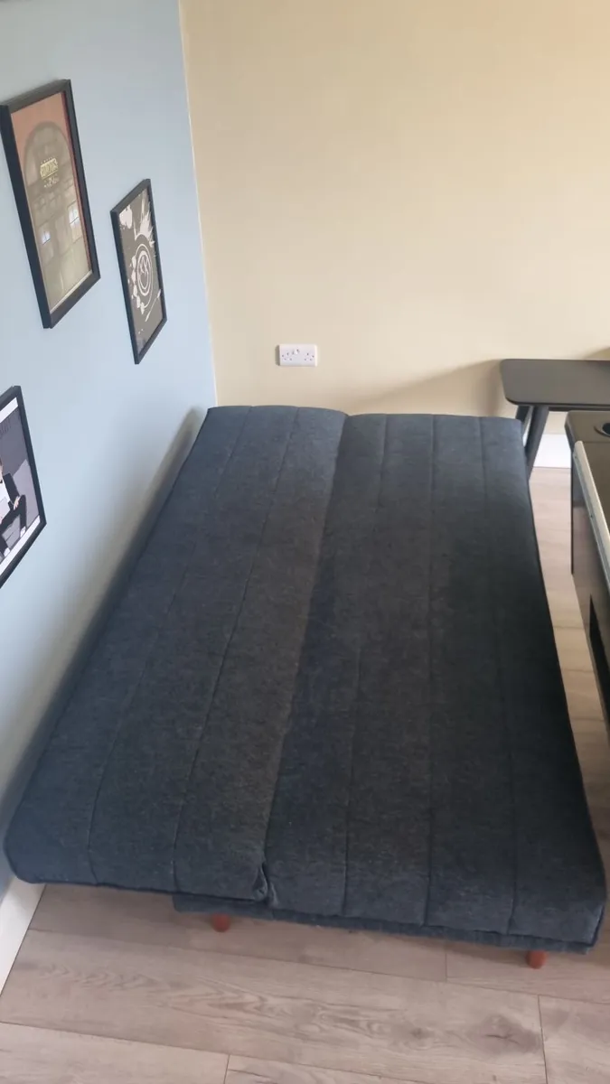 Sofa Bed with two Bar or Kitchen stools - Image 4