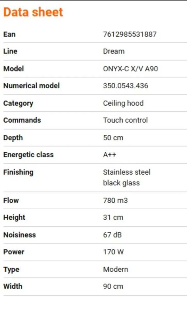 Faber Onyx-C 90 Black Glass / Stainless Steel - Image 4