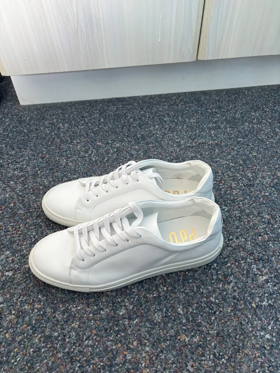 Pantofola D’oro White Leather Trainers - Image 2