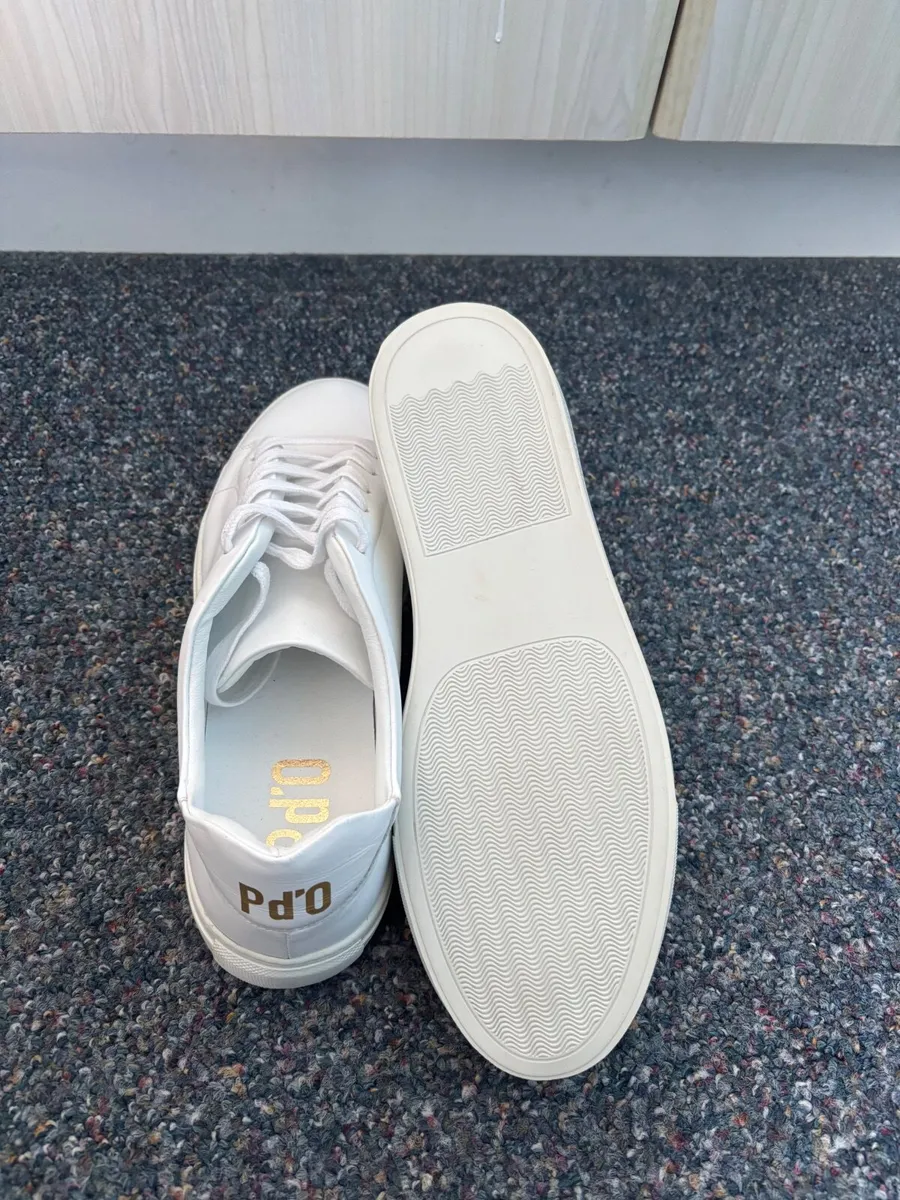 Pantofola D’oro White Leather Trainers - Image 4