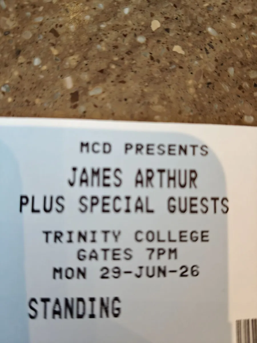 James Arthur tickets